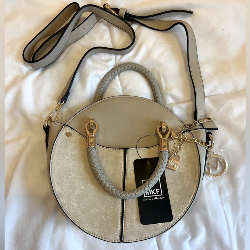 NWT MFK Collection Nobella Vegan Leather Crossbody Bag